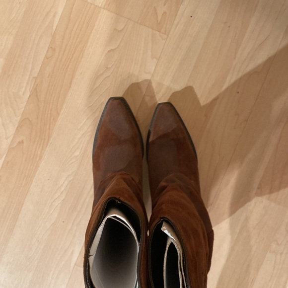Size 7 Dingo brown brushed leather cowgirl boots - Picture 3 of 7